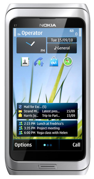 Nokia E7-00 Schwarz, Grau