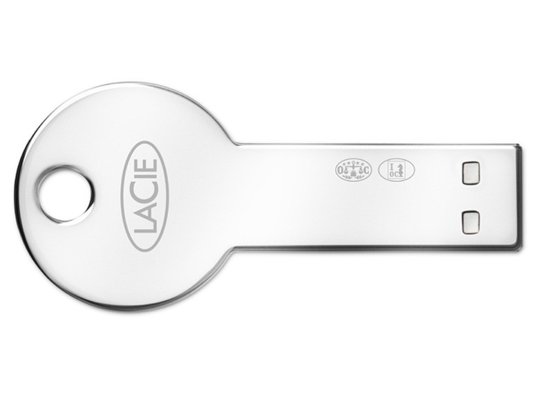 LaCie Silver CooKey 4ГБ USB 2.0 Cеребряный USB флеш накопитель