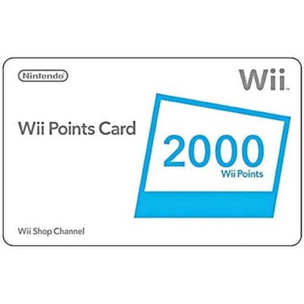 Nintendo Points Card 2000, Wii