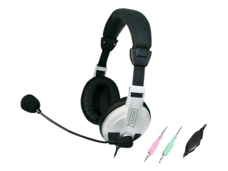 Digitus DA-12200 3.5 mm Binaural Head-band headset