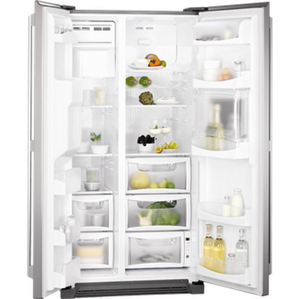 AEG S86090XVX0 freestanding 518L A+ Silver,Stainless steel side-by-side refrigerator