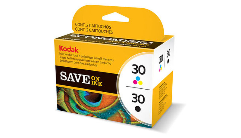 Kodak Ink Combo Pack Черный, Бирюзовый, Маджента, Желтый