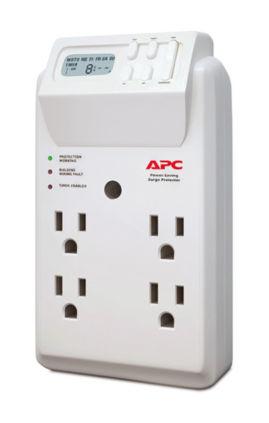 APC P4GC 4AC outlet(s) 120V White surge protector