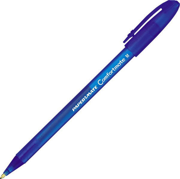 Papermate ComfortMate Clip-on retractable ballpoint pen Средний Синий 12шт