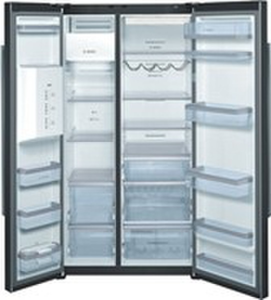 Bosch KAD62S51 Отдельностоящий 526л A+ Черный side-by-side холодильник