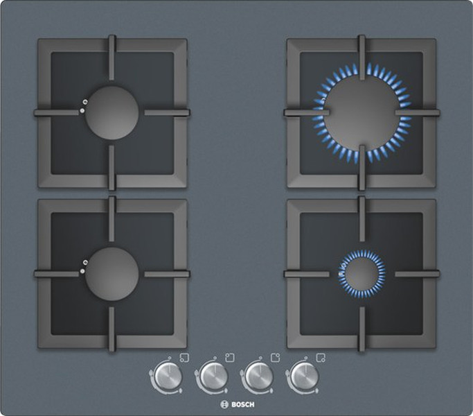 Bosch PPP619B21E built-in Gas Silver hob