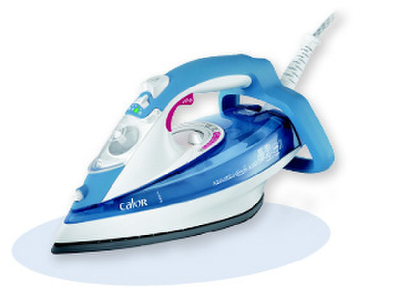 Calor Aquaspeed 350 Steam iron Palladium soleplate 2400Вт Синий, Белый