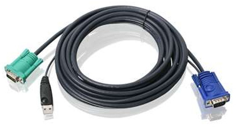 iogear G2L5205U 4.88m Black KVM cable