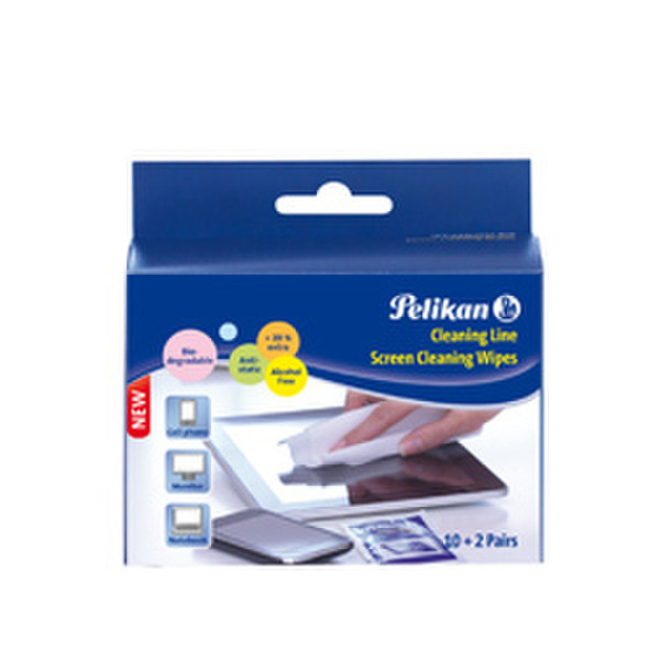 Pelikan 407098 Screens/Plastics Equipment cleansing wet & dry cloths equipment cleansing kit