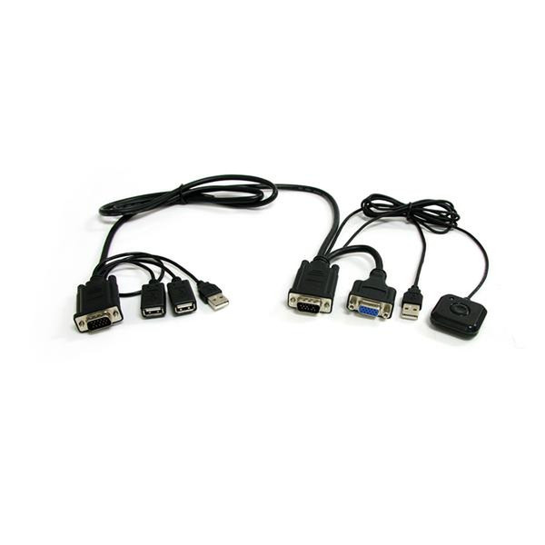 StarTech.com 2 Port USB VGA Cable KVM Switch w/ Remote Switching KVM cable