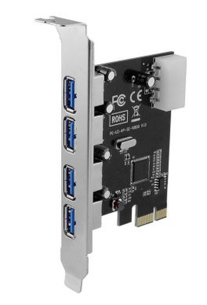 Sedna SE-PCIE-USB3-4E Eingebaut USB 3.0 Schnittstellenkarte/Adapter