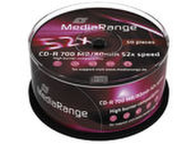 MediaRange MR207 CD-R 700МБ 50шт чистые CD