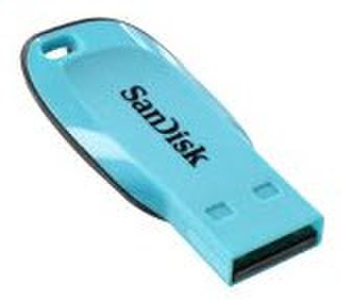 Sandisk Cruzer Blade 8GB 8ГБ USB 2.0 Type-A Черный, Синий USB флеш накопитель