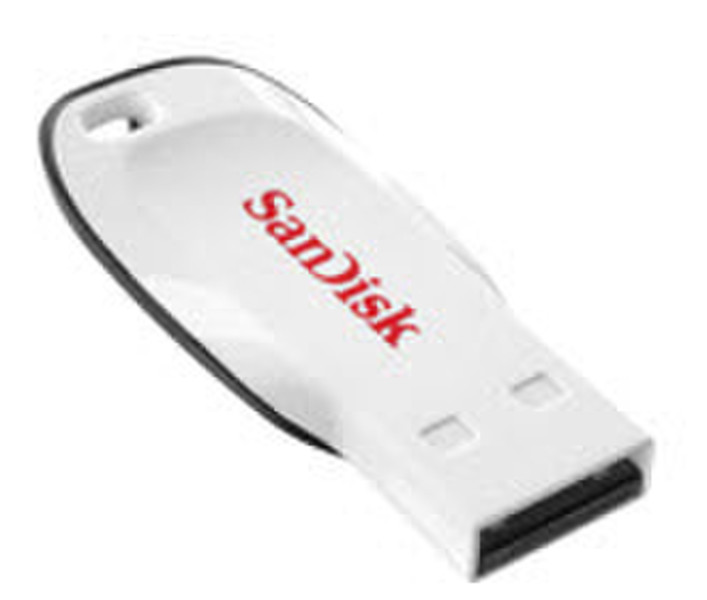 Sandisk Cruzer Blade 8GB 8ГБ USB 2.0 Type-A Черный, Белый USB флеш накопитель