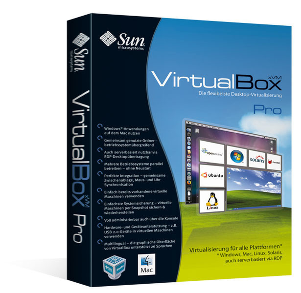 Avanquest Sun xVM VirtualBox Pro, 2-9u, MLNG, WIN/MAC