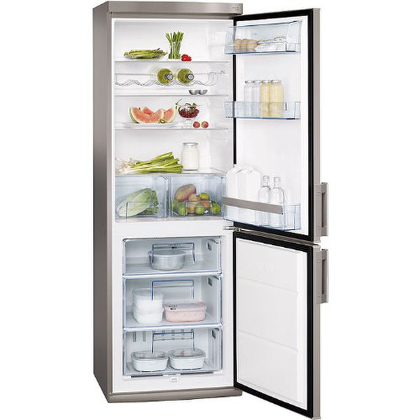 AEG S53400CSS0 freestanding 223L 92L A++ Silver,Stainless steel fridge-freezer