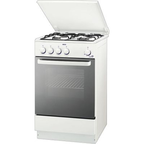 Zanussi ZCG55DGW Freestanding White cooker