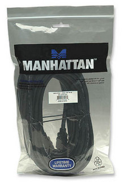 Manhattan 322539 10м HDMI HDMI Черный HDMI кабель