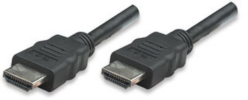 Manhattan 323215 2м HDMI HDMI Черный HDMI кабель