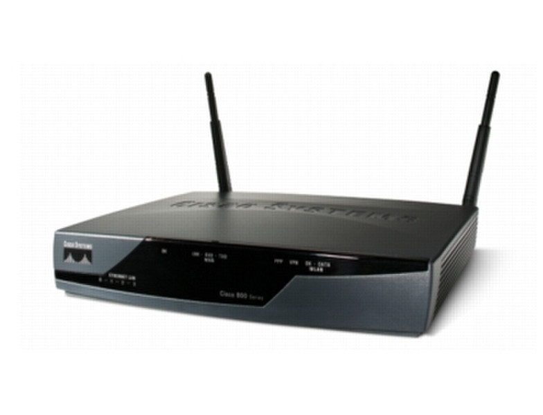 Cisco 877 Fast Ethernet Black wireless router
