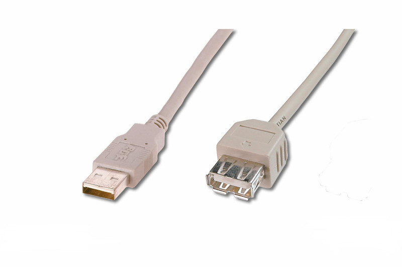 ASSMANN Electronic AK-300202-018-S 1.8м USB A USB A Черный кабель USB