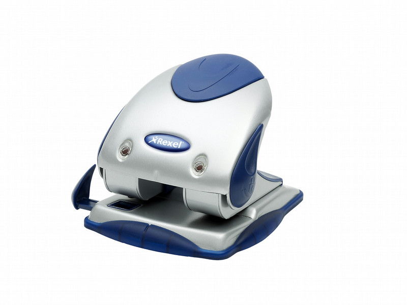 Rexel Precision 240 2 Hole Punch Silver/Blue