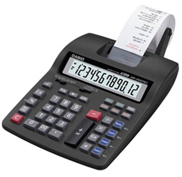 Casio HR-200TEC Desktop Printing calculator Schwarz Taschenrechner