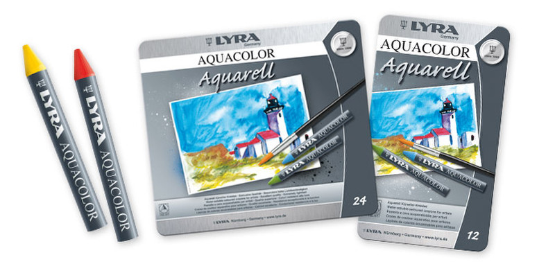 Lyra Aquacolor 12шт графитовый карандаш