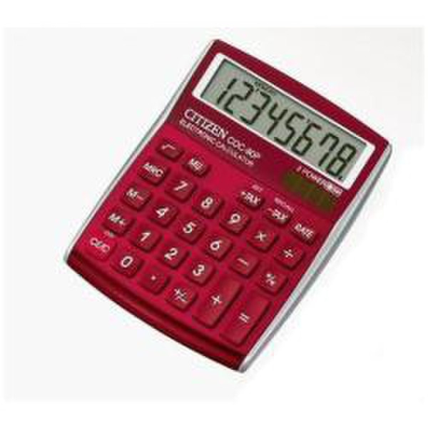 Citizen CDC-80 Desktop Basic calculator Red