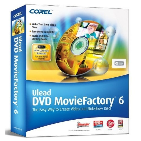 Corel DVD MovieFactory 6, EN, CD, Win32