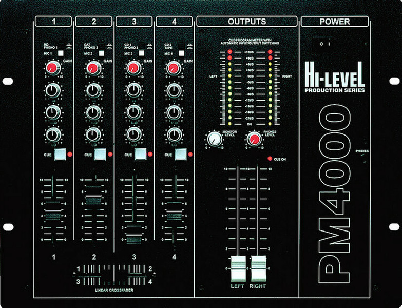 Hi-level PM4000 DJ mixer