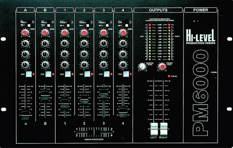 Hi-level PM6000 DJ mixer