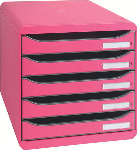 Exacompta 309784D Polystyrene Pink desk tray