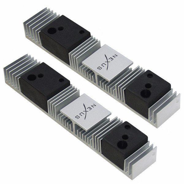 Nexus DiskTwin Aluminum | Reduce HDD Vibration Noise & Improve Cooling Black,Silver