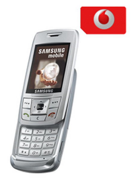 Vodafone Prepay Packet Samsung E250 80.9g Silber