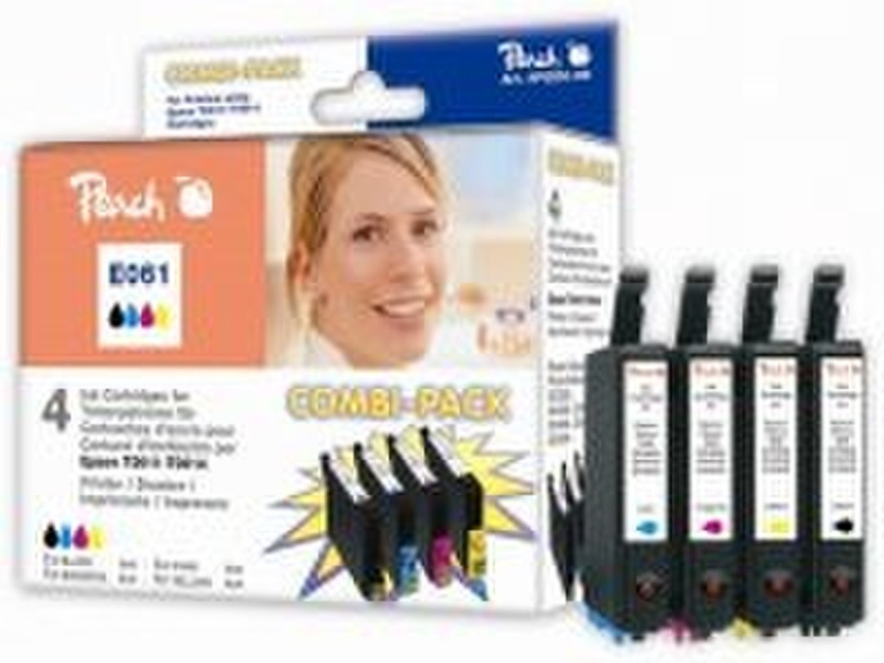 Peach Combi Pack E061 Colour ink cartridge