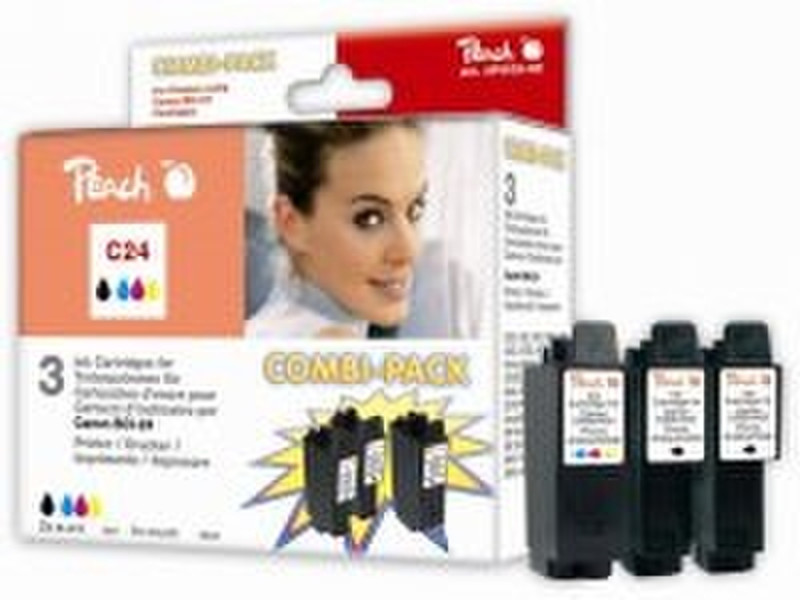 Peach Combi Pack C24 Black ink cartridge