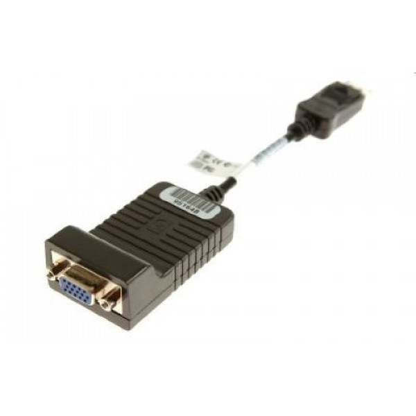 HP 603250-001 0.2m DisplayPort VGA (D-Sub) Black video cable adapter