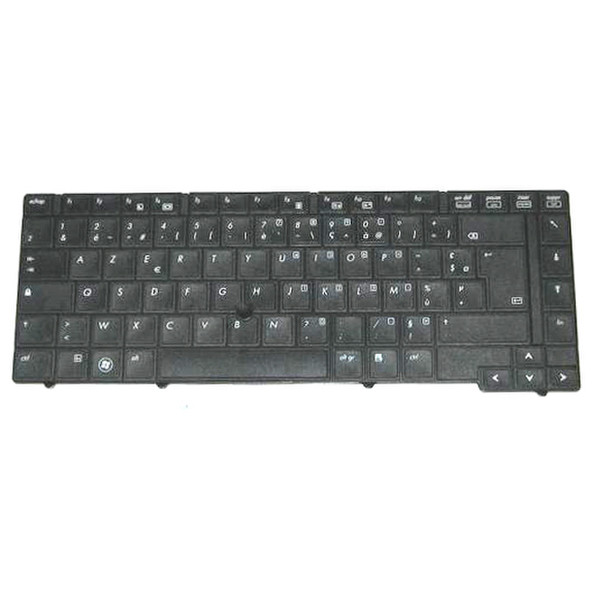 HP 613332-051 AZERTY Französisch Schwarz Tastatur für Mobilgeräte
