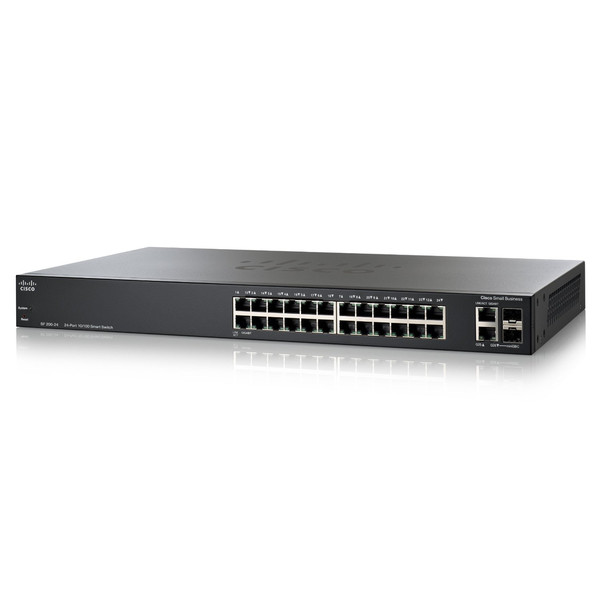 Cisco SF200-24P Managed L2 Power over Ethernet (PoE) Grey