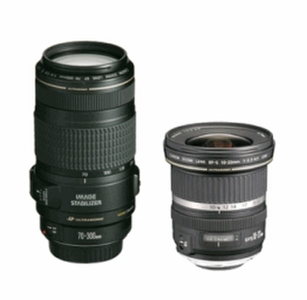 Canon EF 70-300mm + EF-S 10-22mm Schwarz