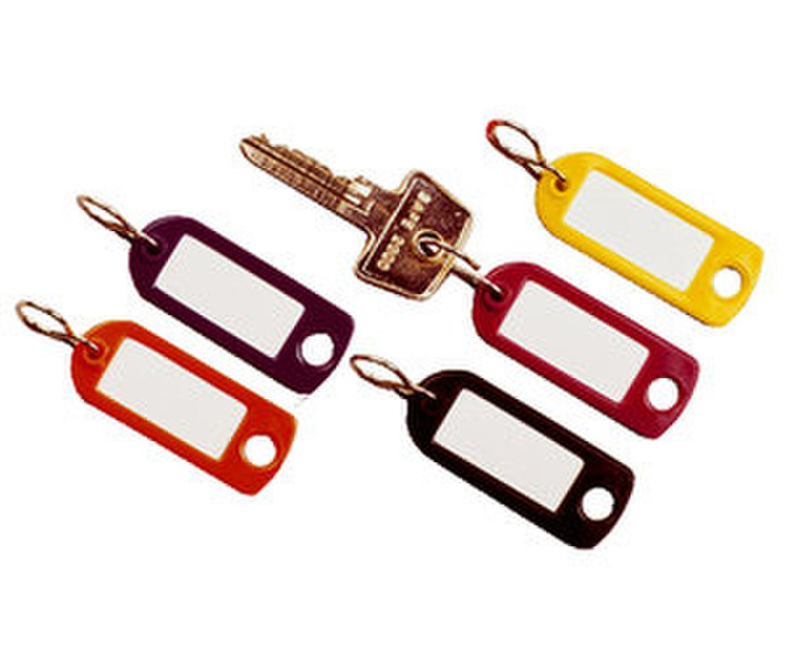 Durable Key-clip Assorted 6pc(s) key tag