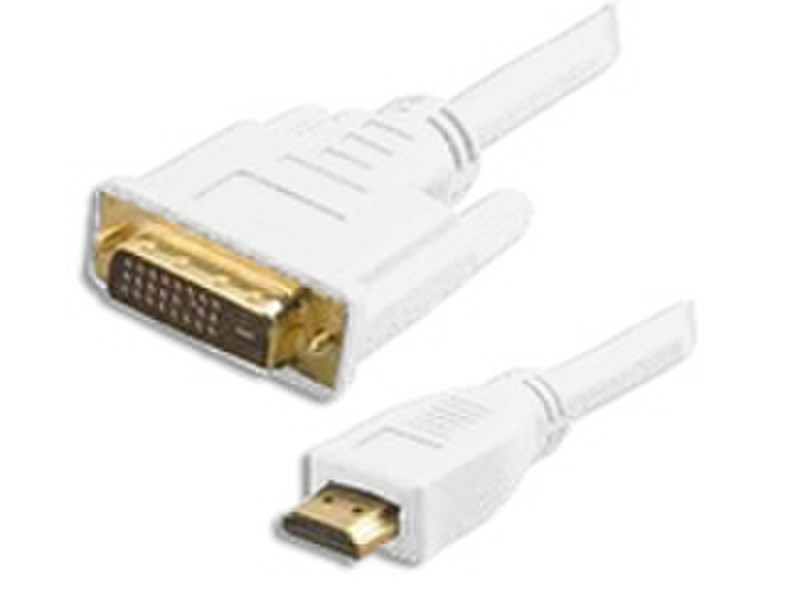 eSTUFF ES2059 1.8m HDMI Weiß Videokabel-Adapter