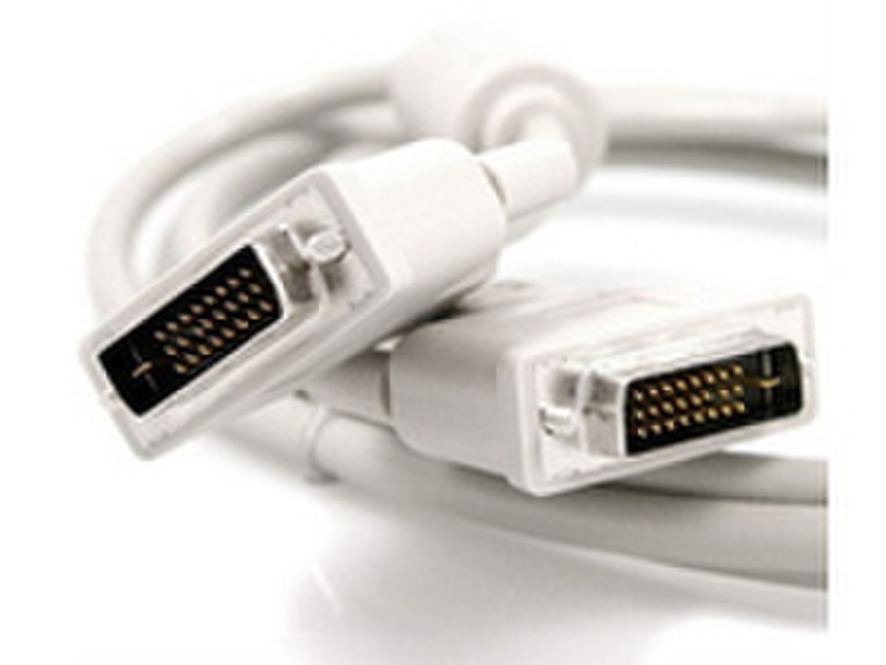 eSTUFF ES2062 3m DVI-D DVI-D White DVI cable
