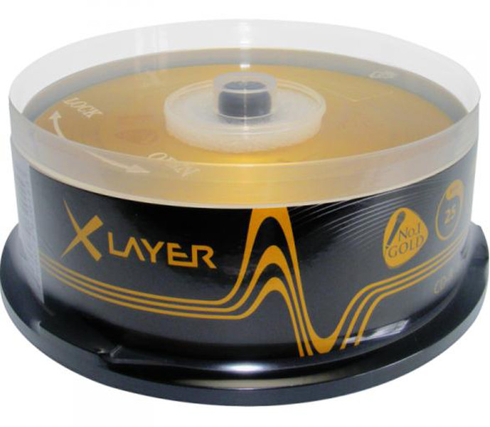 XLayer 105863 CD-R 700МБ 25шт чистые CD