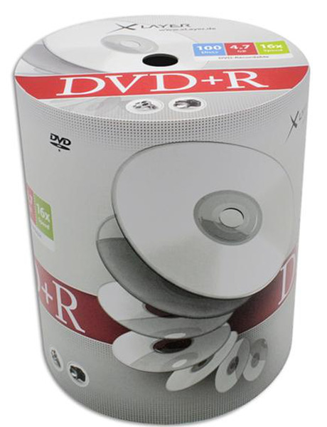 XLayer 105077 4.7ГБ DVD-R 100шт чистый DVD