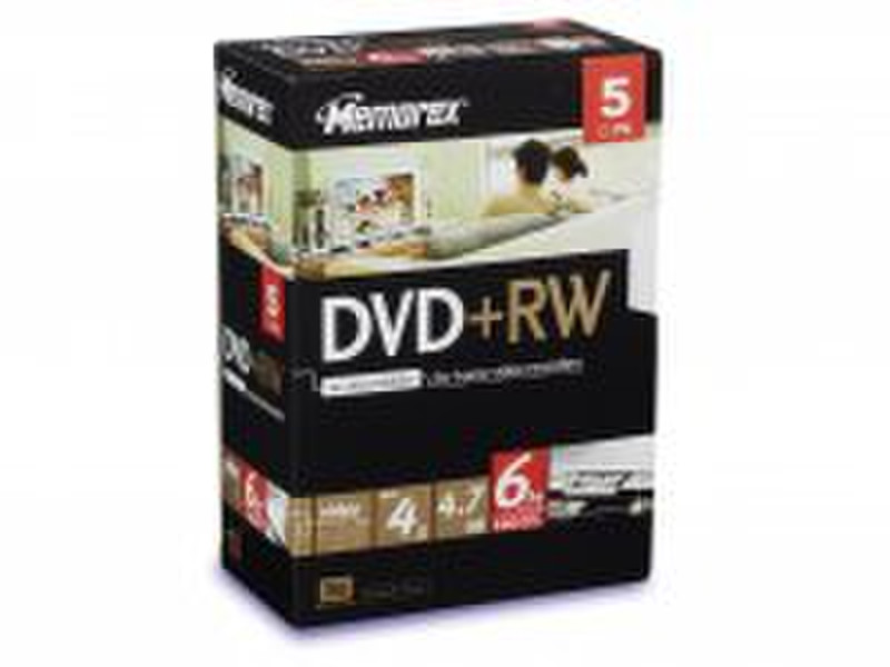 Memorex DVD+RW 4.7Gb 4x (5) 4.7GB DVD+RW 5pc(s)