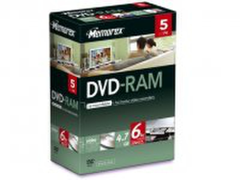 Memorex DVD-RAM 4.7Gb 2x (5) 4.7ГБ DVD-R 5шт