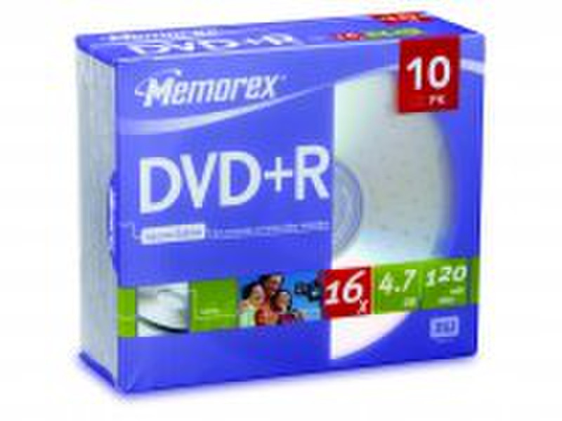 Memorex DVD+R 4.7Gb 16x (10) 4.7GB DVD+R 10Stück(e)