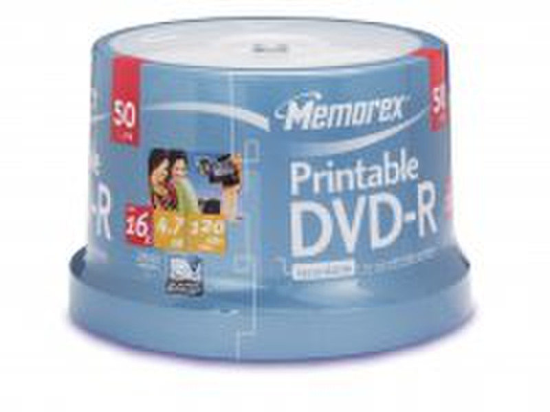 Memorex DVD-R Printable 4.7Gb 16x (50) 4.7GB DVD-R 50Stück(e)